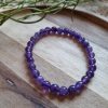 Amethist armband 6mm - Afbeelding 3